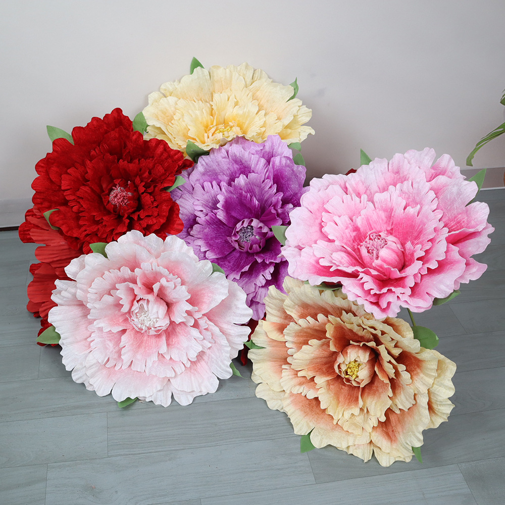 Wedding Supply Bulk - Flores de Peônia Gigantes de Veludo