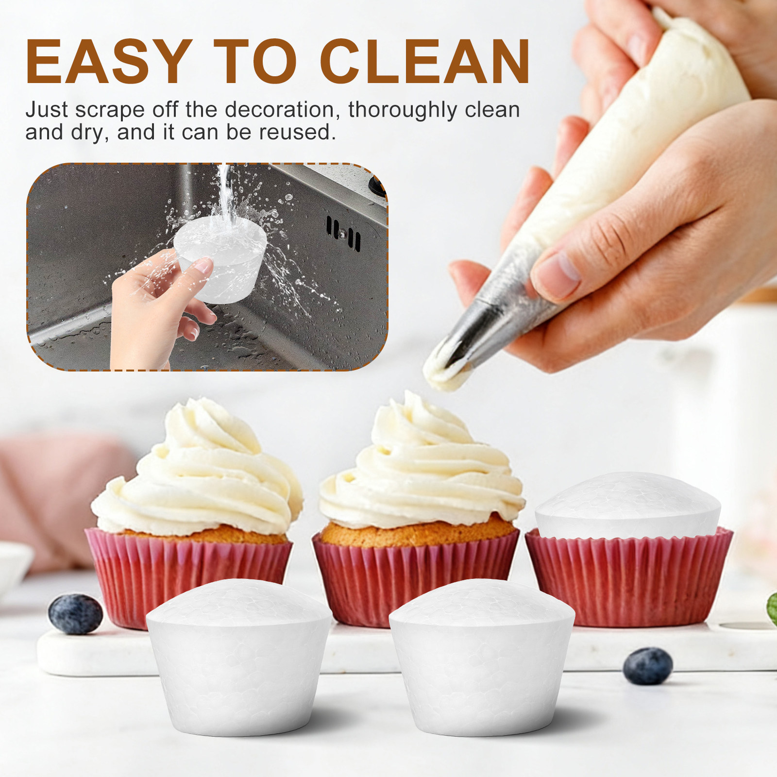 20 Peças de Espumas de Bolo DI - Wedding Cake Supply avaliação e preço