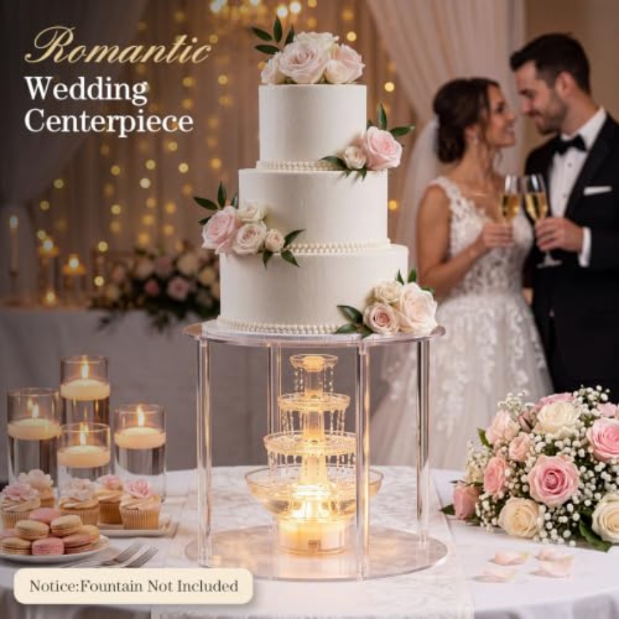 Suporte de Bolo em Acrílico de - Wedding Fountain avaliação e preço