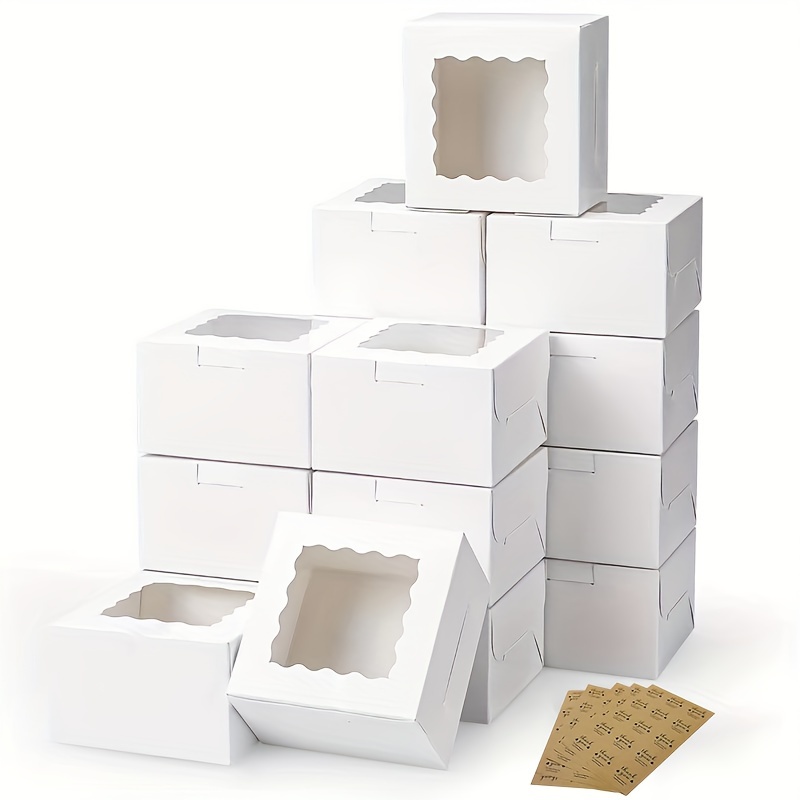 10 Peças de Caixas de Papel Kr - Wedding Cake Supply avaliação e preço