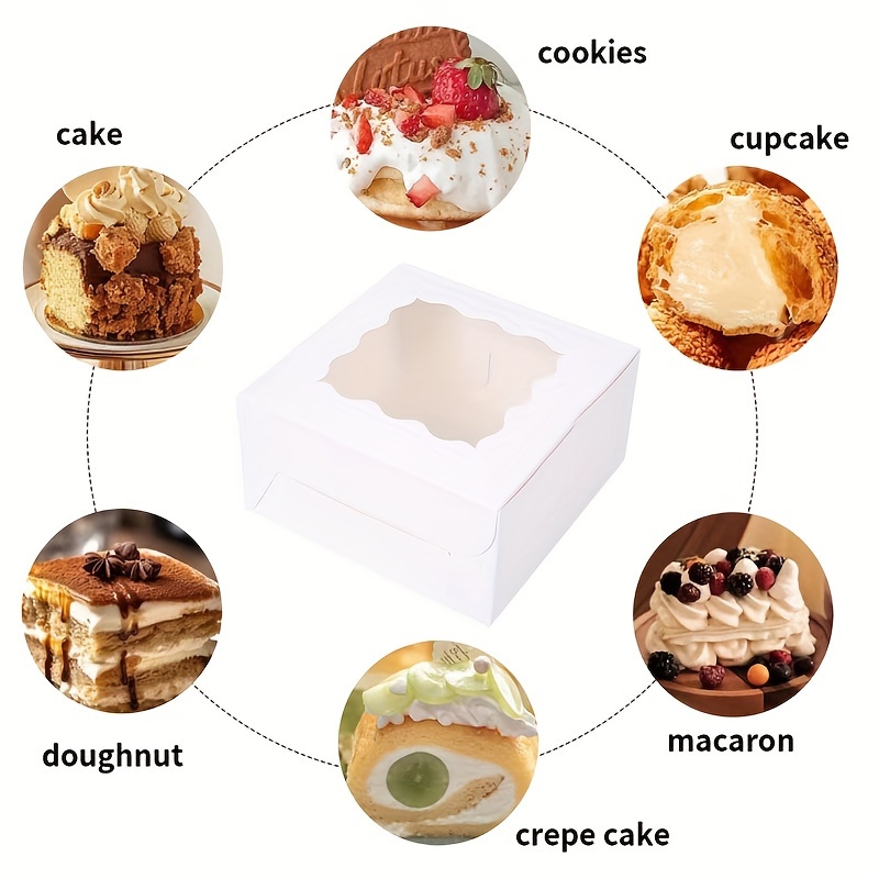 10 Peças de Caixas de Papel Kr - Wedding Cake Supply avaliação e preço