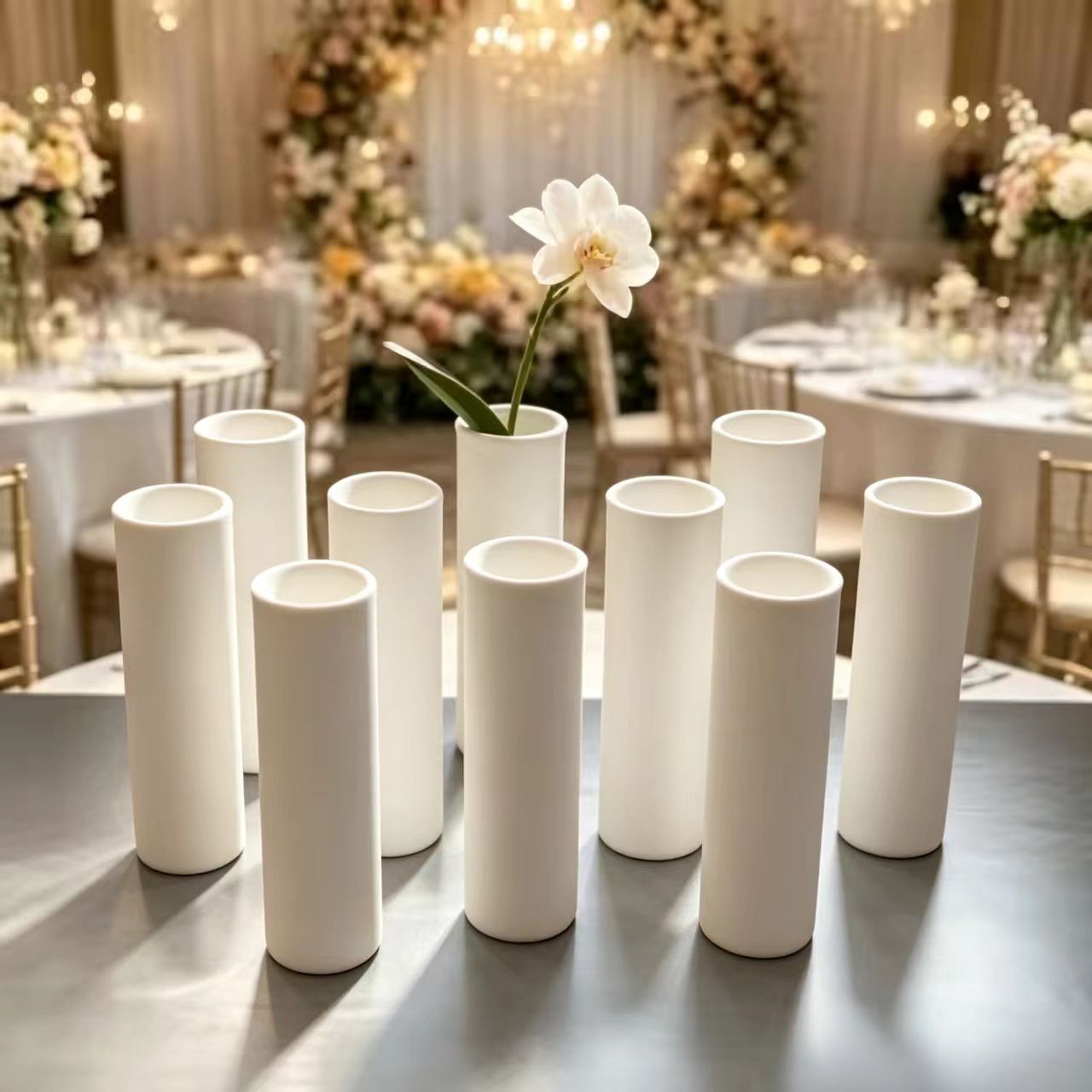 Conjunto de 12 Vasos Cilíndric - Wedding Supply Bulk avaliação e preço